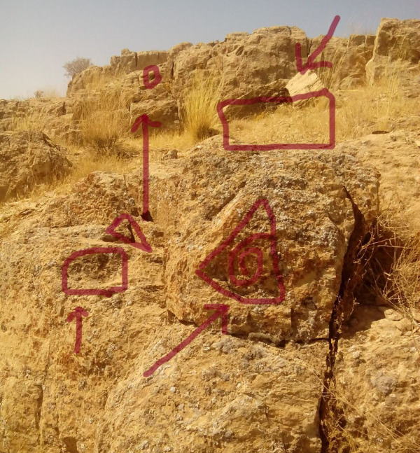 رمزگشایی حکاکی مثلث و جوغن مثلث بر روی سنگ در گنج و دفینه